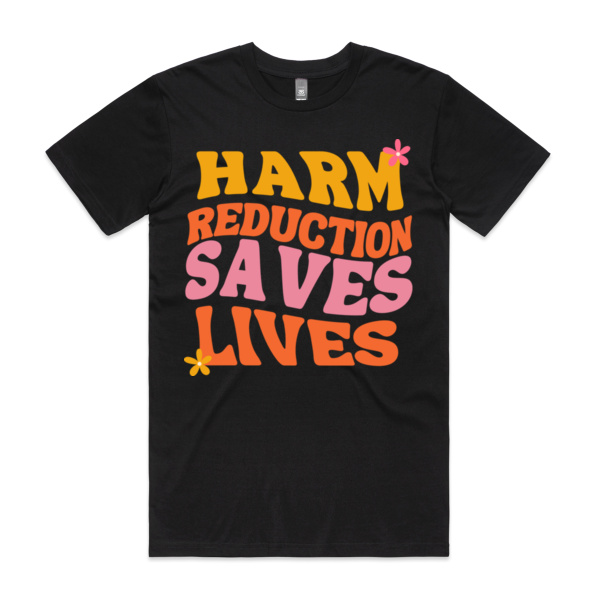 HARM REDUCTION SAVES LIVES RETRO - Staple Tee Thumbnail