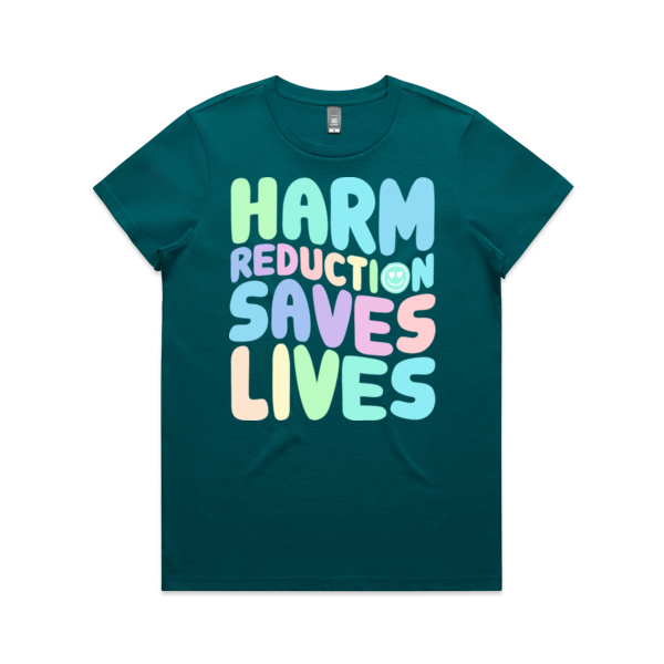 HARM REDUCTION SAVES LIVES PASTEL - Maple Tee (slim fit) Thumbnail
