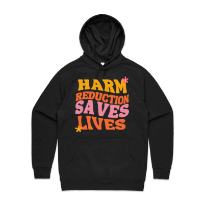 HARM REDUCTION SAVES LIVES RETRO - Supply Hood (mens) Thumbnail