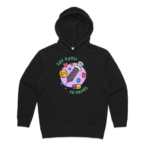 SAY 'KNOW' TO DRUGS - Premium Hood (womens) Thumbnail