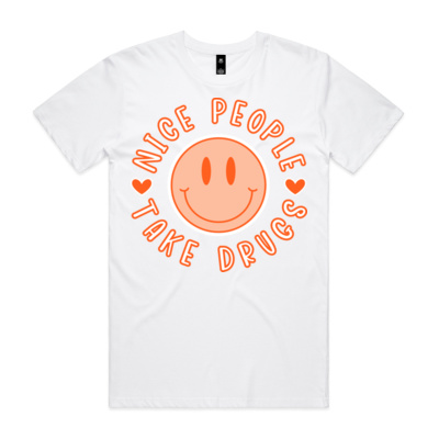 NICE PEOPLE TAKE DRUGS - STAPLE TEE Thumbnail