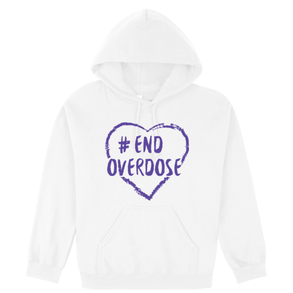 #ENDOVERDOSE HEART - HEAVY COTTON HOOD (ALL COLOURS) Thumbnail