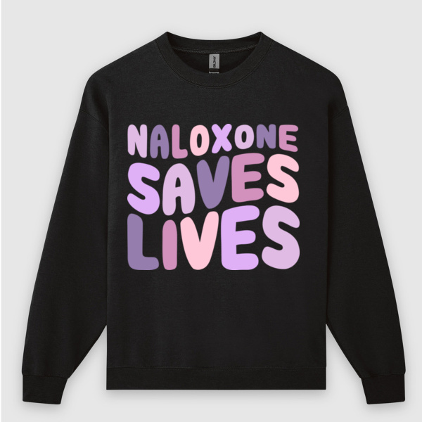 NALOXONE SAVES LIVES - Gildan Heavy Blend Sweatshirt Thumbnail